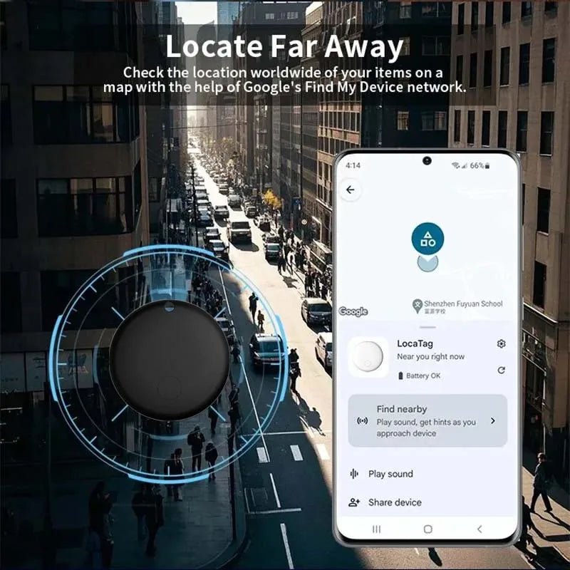 Honden Tracker 29×7,8 mm – Bluetooth Locatie met Reflecterende Halsband - Hebbr