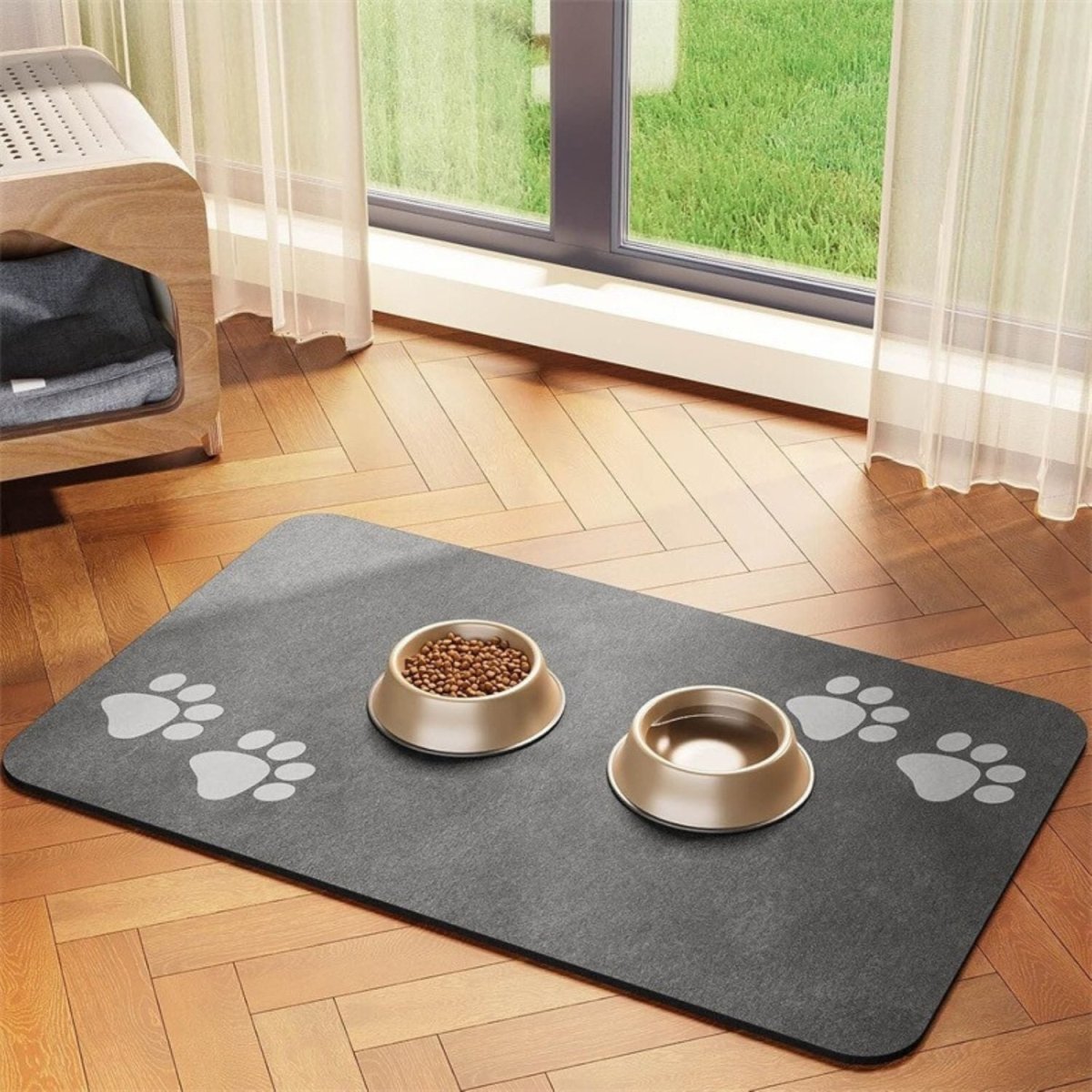 Honden Voedingsmat - Spatbestendig, Sneldrogend & Milieuvriendelijk Materiaal - Hebbr