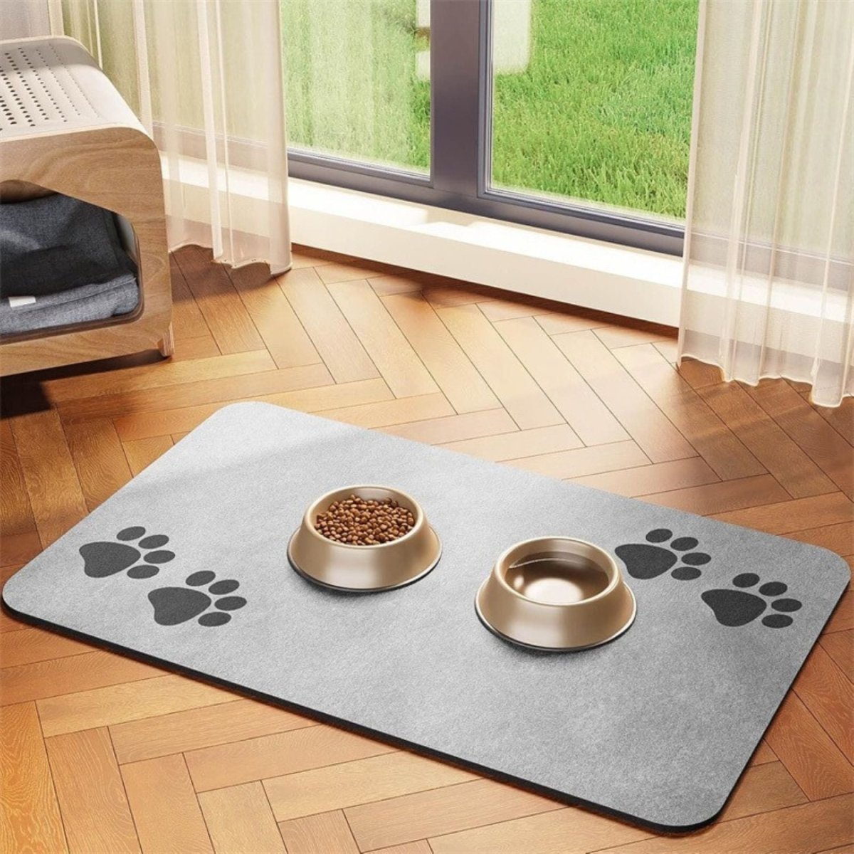 Honden Voedingsmat - Spatbestendig, Sneldrogend & Milieuvriendelijk Materiaal - Hebbr