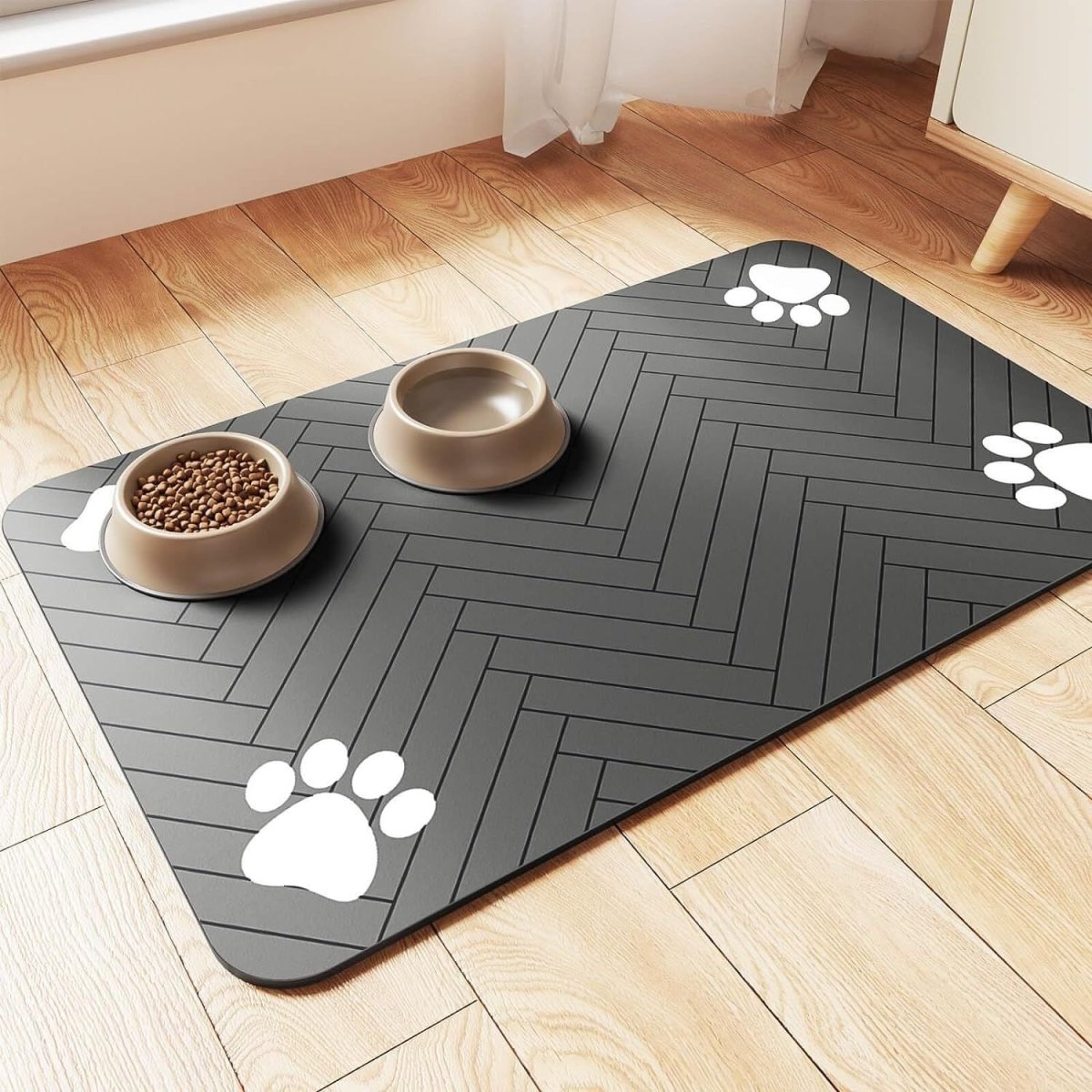 Honden Voedingsmat - Spatbestendig, Sneldrogend & Milieuvriendelijk Materiaal - Hebbr