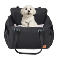 Hondenautostoel voor Kleine Honden – Verstelbare Bevestiging & Antislip Onderkant - Hebbr