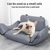 Hondenautostoel voor Kleine Honden – Verstelbare Bevestiging & Antislip Onderkant - Hebbr