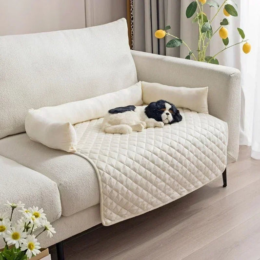 Hondenbankhoes met Nekkussen - Waterdichte Dierenmat voor Grote Honden en Katten met Antislip Onderkant - Hebbr