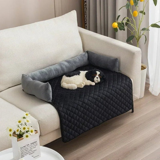 Hondenbankhoes met Nekkussen - Waterdichte Dierenmat voor Grote Honden en Katten met Antislip Onderkant - Hebbr
