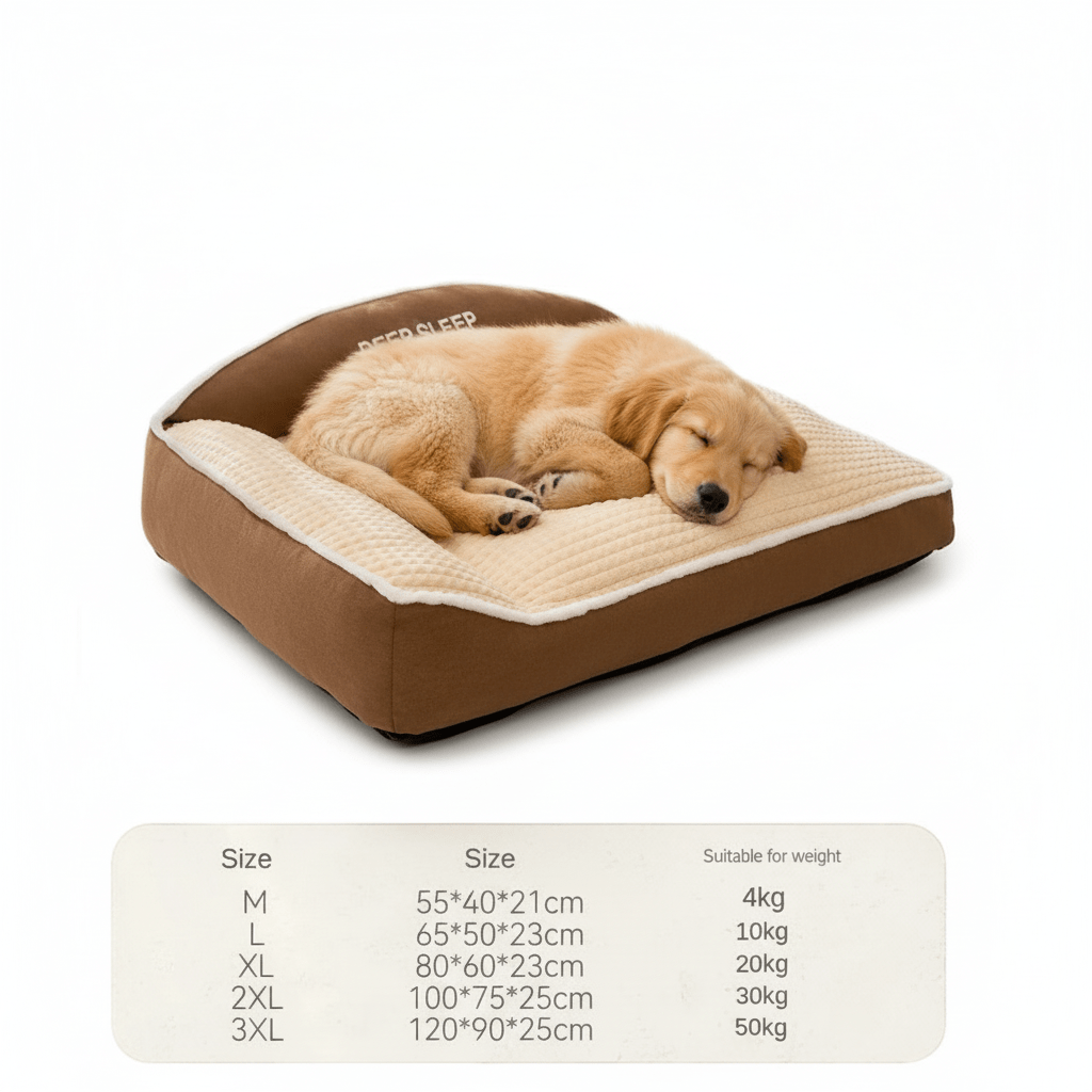 Hondenbed 60×50 cm Zacht Materiaal – Warm en Comfortabel voor Kleine Honden - Hebbr