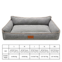 Hondenbed Middelgroot 80×60 cm Eierschuim – Waterdicht en Antislip Grijs - Hebbr