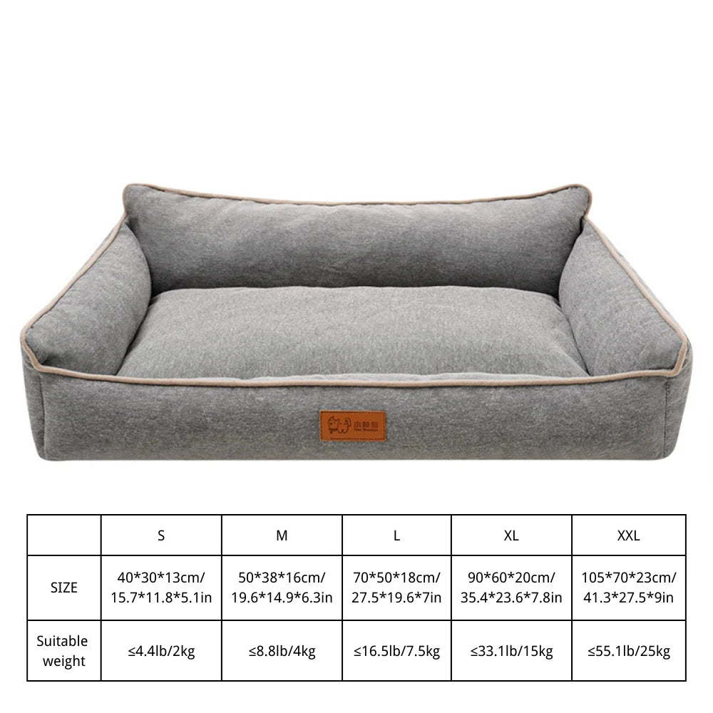 Hondenbed Middelgroot 80×60 cm Eierschuim – Waterdicht en Antislip Grijs - Hebbr