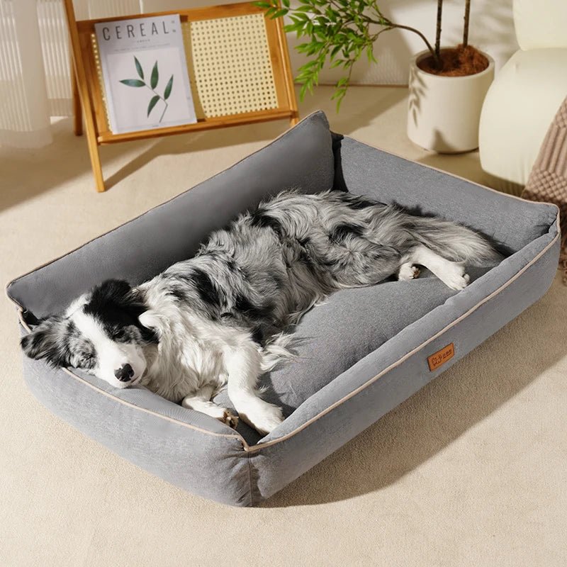 Hondenbed Middelgroot 80×60 cm Eierschuim – Waterdicht en Antislip Grijs - Hebbr