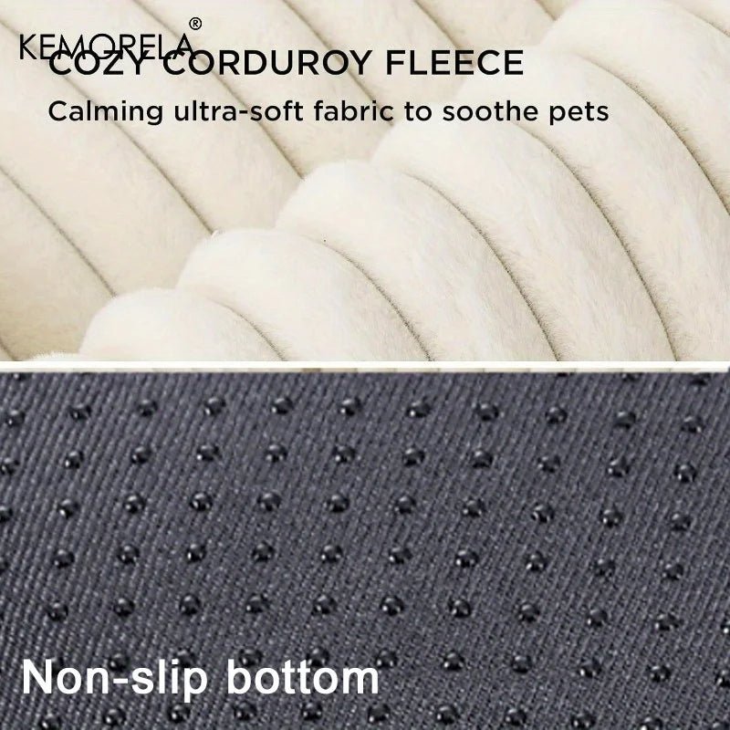 Hondenbed Orthopedisch 100×70 cm Pluche – Comfortabele Ondersteuning voor Grote Honden - Hebbr