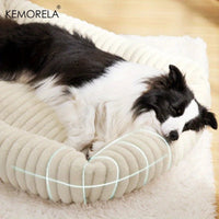Hondenbed Orthopedisch 100×70 cm Pluche – Comfortabele Ondersteuning voor Grote Honden - Hebbr