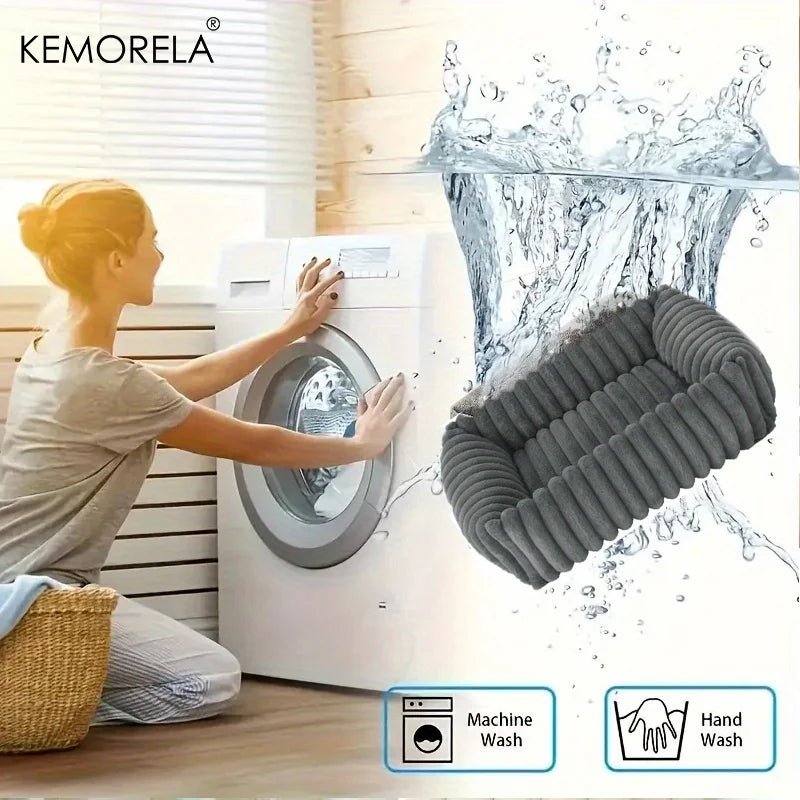 Hondenbed Orthopedisch 100×70 cm Pluche – Comfortabele Ondersteuning voor Grote Honden - Hebbr