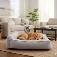 Hondenbed voor Grote Honden - Warm en Comfortabel Hondenmand met Antislip Onderkant, Gemakkelijk te Reinigen - Hebbr