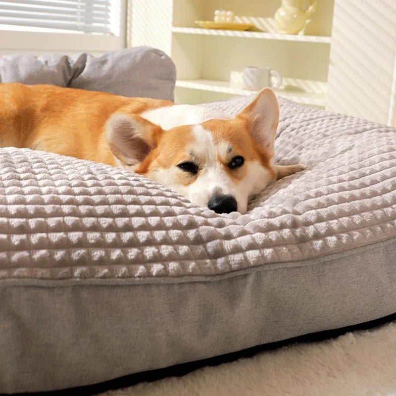 Hondenbed voor Grote Honden - Warm en Comfortabel Hondenmand met Antislip Onderkant, Gemakkelijk te Reinigen - Hebbr