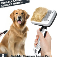 Hondenborstel Set 3 - delig – Efficiënte Verzorging voor Haarverlies - Hebbr