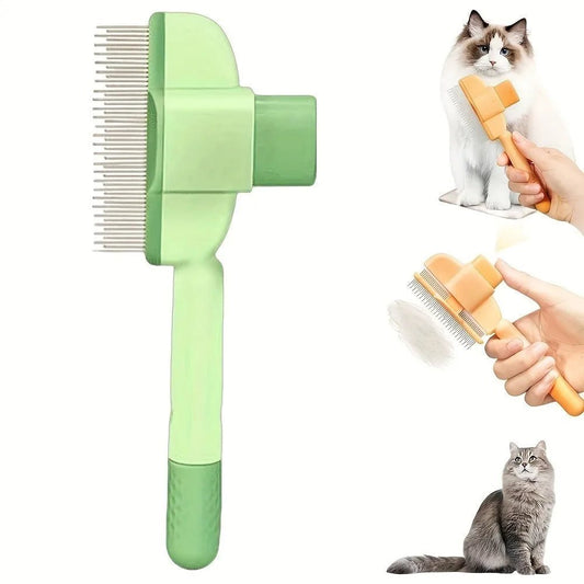 Hondenborstel voor Langharige Huisdieren - Ergonomische Borstel voor Honden en Katten - Hebbr