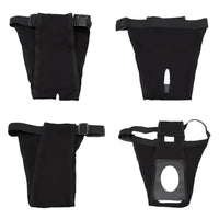 Hondenbroek met Inlegluier XS t/m 2XL Katoen – Verstelbaar en Ademend Zwart - Hebbr