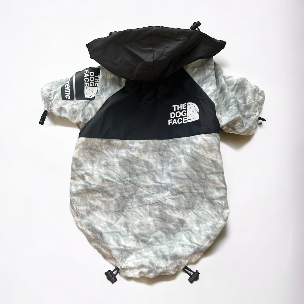 Hondengezichtsjack M Grijs – Waterdicht Windbreaker voor Huisdieren - Hebbr