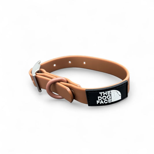 Hondenhalsband PVC – Waterdicht Bruin voor Actieve Honden - Hebbr