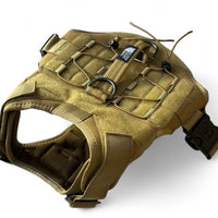 Hondenharnas Molle 44 - 90 cm – Duurzaam en Aanpasbaar Kaki - Hebbr