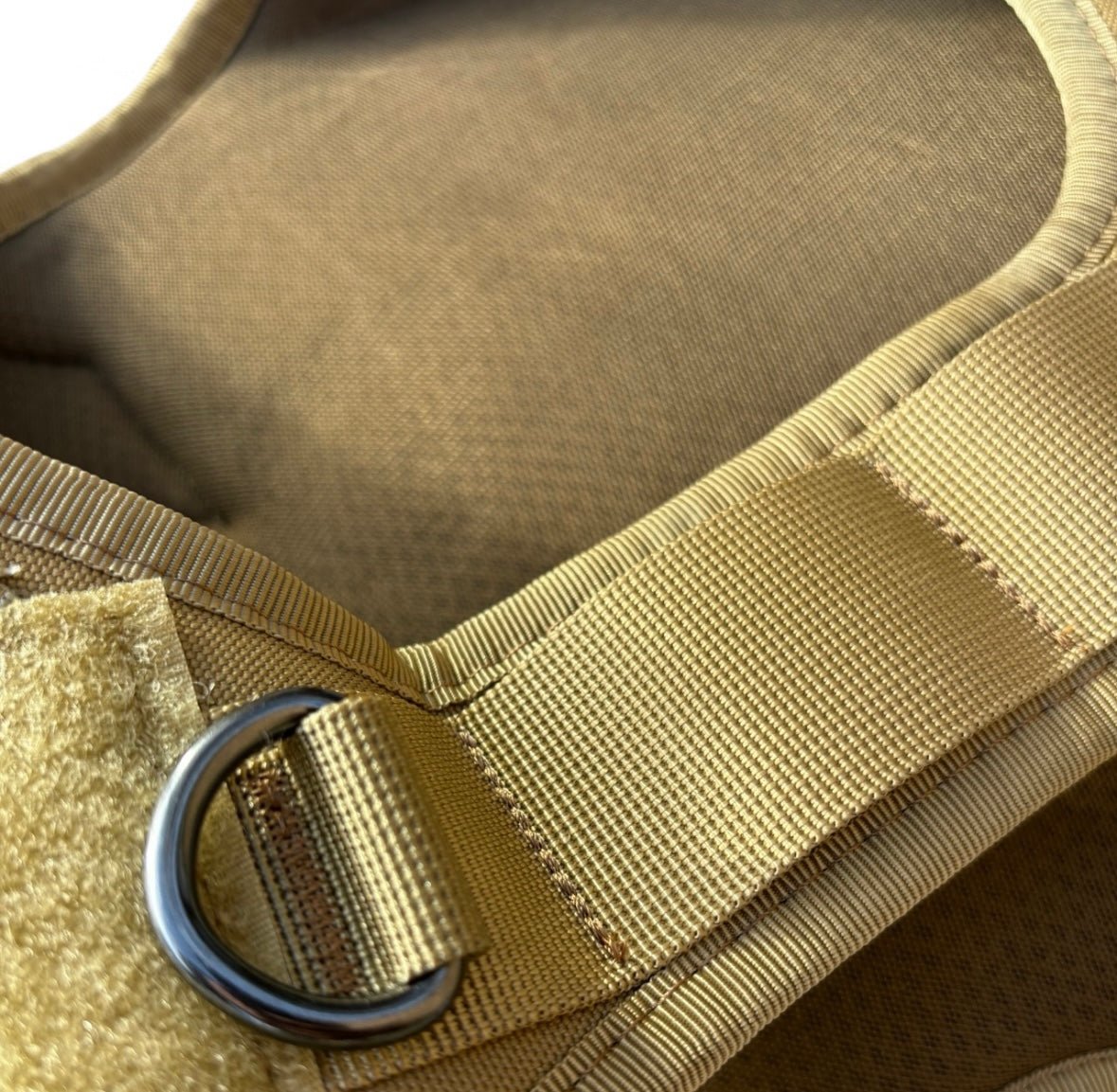 Hondenharnas Molle 44 - 90 cm – Duurzaam en Aanpasbaar Kaki - Hebbr