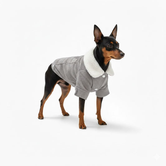 Hondenjas Fleece M – Warm en Comfortabel voor Kleine Honden Grijs - Hebbr
