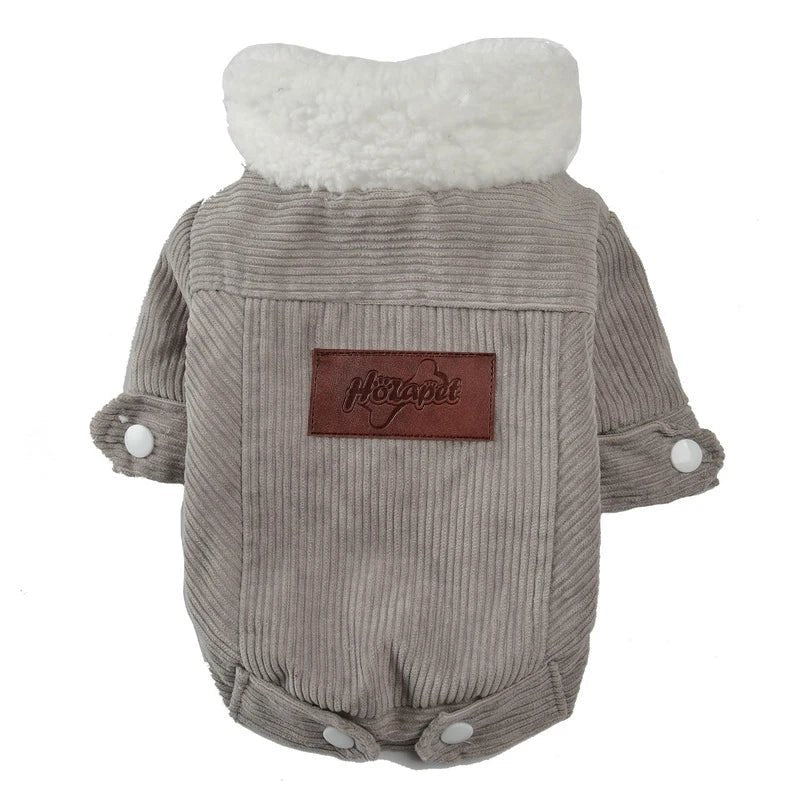 Hondenjas Fleece M – Warm en Comfortabel voor Kleine Honden Grijs - Hebbr