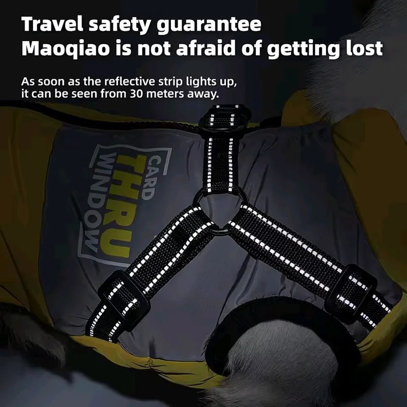 Hondenjas voor Grote Hond – Waterdicht, Winddicht Katoen met Reflecterende Streep - Hebbr