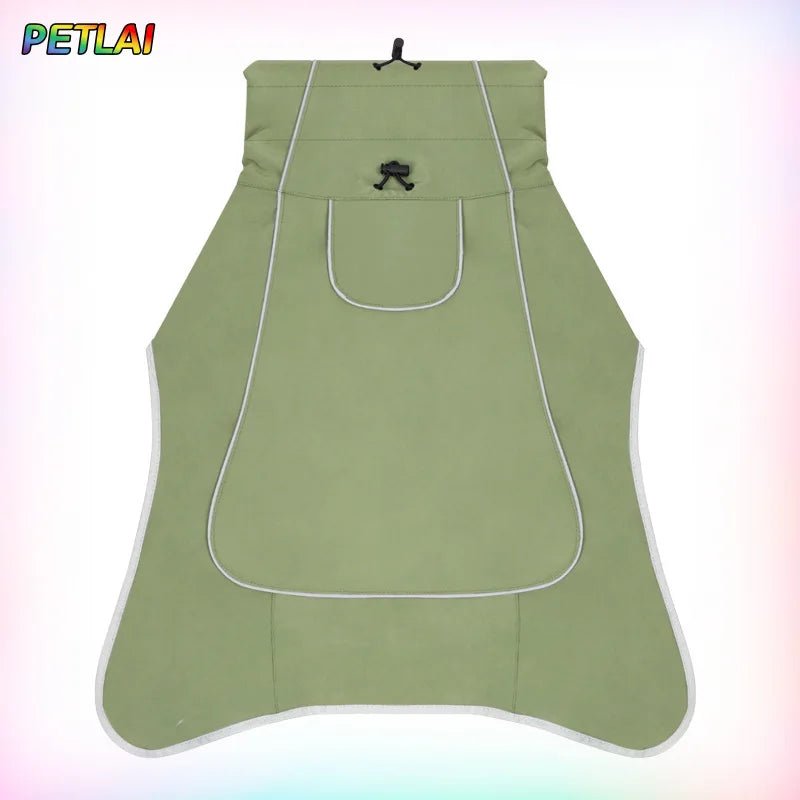 Hondenjas Waterdicht 2 - in - 1 voor Grote Honden – Bescherming tegen Regen en Wind - Hebbr