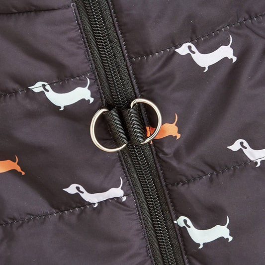 Hondenjas Winddicht XS - XL Katoen en Polyester – Comfortabele Pasvorm Zwart - Hebbr
