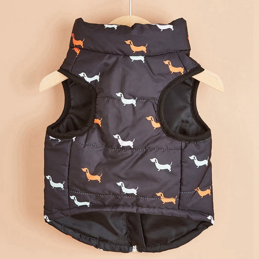 Hondenjas Winddicht XS - XL Katoen en Polyester – Comfortabele Pasvorm Zwart - Hebbr