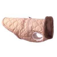 Hondenjas Winter met Fleece en Bontkraag – Warm en Waterdicht Roze - Hebbr