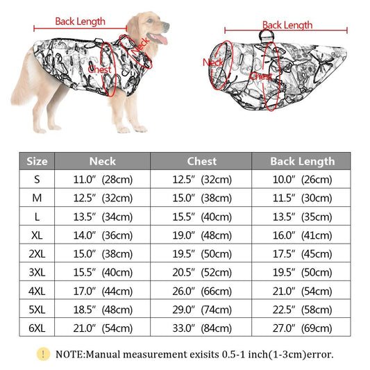Hondenjas Winter voor Kleine en Middelgrote Honden – Waterdicht Polyester Zwart/Rood/Roze - Hebbr