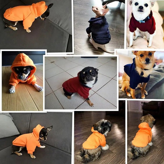 Hondenjas Winter voor Kleine Honden – Warme Voering, Verstelbaar Grijs - Hebbr