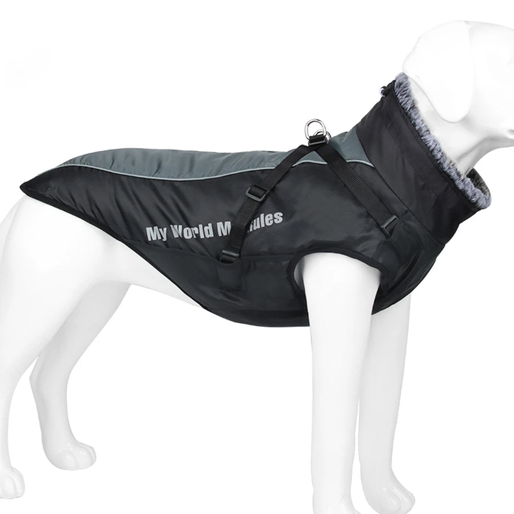 Hondenjas Winter Waterdicht – Warm en Reflecterend voor Middelgrote Honden - Hebbr