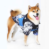 Hondenjas Zwart – Waterdichte Regenjas voor Honden met Harnasgat - Hebbr