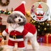 Hondenkostuum Kerstman Fleece XS - XL – Grappige Cosplay Rood voor Honden en Katten - Hebbr
