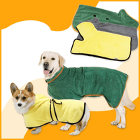 Hondenmantel, Superabsorberend en Wasmachinebestendig, Geschikt voor Alle Rassen - Comfortabele Badjas in Diverse Kleuren - Hebbr