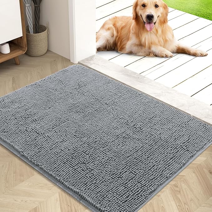 Hondenmat met Hoog Zuigvermogen, Antislip en Wasbaar - Ideaal voor Binnen en Buiten - Hebbr