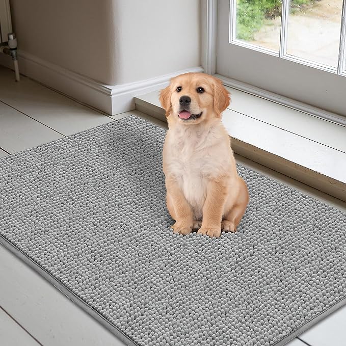 Hondenmat met Hoog Zuigvermogen, Antislip en Wasbaar - Ideaal voor Binnen en Buiten - Hebbr