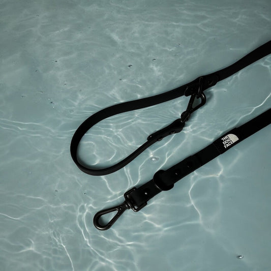 Hondenriem 152 cm Waterdicht PVC – Handsfree en Duurzaam Zwart - Hebbr