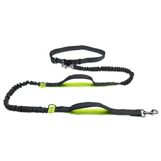 Hondenriem Handsfree 2,5 m Nylon – Schokabsorberend voor Joggen - Hebbr
