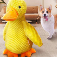 Hondenspeelgoed Eend 38×45 cm – Kalmerend en Duurzaam Speeltje voor Honden - Hebbr