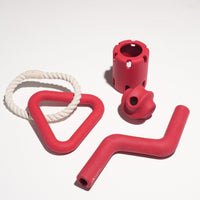 Hondenspeelset met Triangle Rope en Twisty Ball – Interactief Spel voor Honden - Hebbr