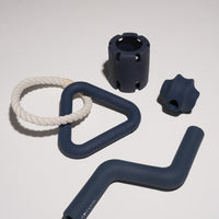 Hondenspeelset met Triangle Rope en Twisty Ball – Interactief Spel voor Honden - Hebbr