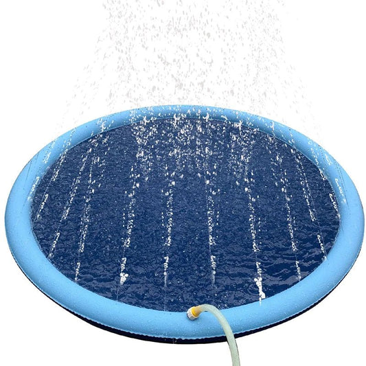Hondensprinkler voor Spetterplezier en Verkoeling - Duurzaam PVC, Veilig voor Kinderen en Huisdieren - Hebbr