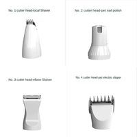 Hondentondeuse Draadloos 4 - in - 1 – Stille Trimmer voor Vacht en Nagels - Hebbr