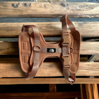 Hondentuig S/M/L Oranje – Verstelbaar Nylon met Reflectie en Gewatteerd Comfort - Hebbr