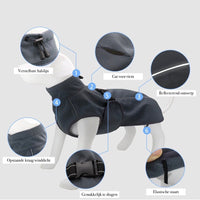 Hondenvest M Waterdicht Polyester – Warm en Reflecterend Oranje - Hebbr