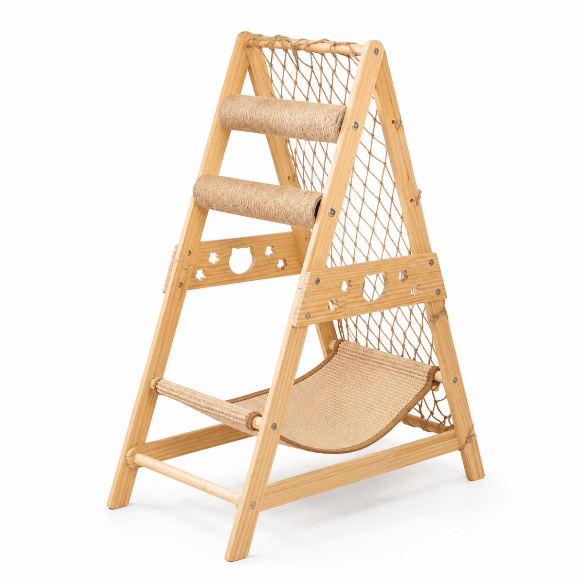 Houten Kattenklimtoren - Hebbr