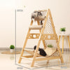 Houten Klimtoren voor Katten - Duurzaam, Multifunctioneel & Slijtvast - Hebbr